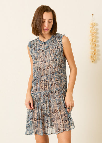 person wearing alix of bohemia womens printed Jule Water Flower Dress