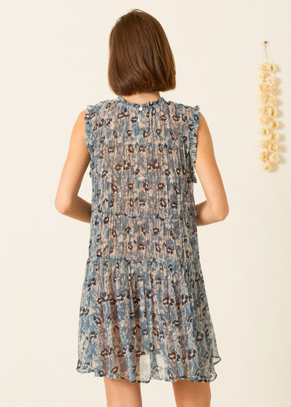 person wearing alix of bohemia womens printed Jule Water Flower Dress