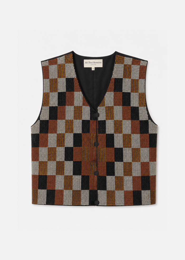 all that remains womens Beatrix Vest beaded