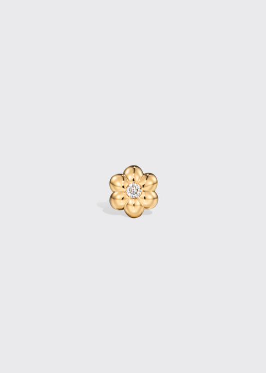 boochier fine jewelry 18k yellow gold Diamond Flower Bangers Charm