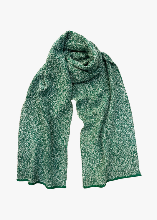 calle del mar Slub Marl Cashmere Scarf in Clover