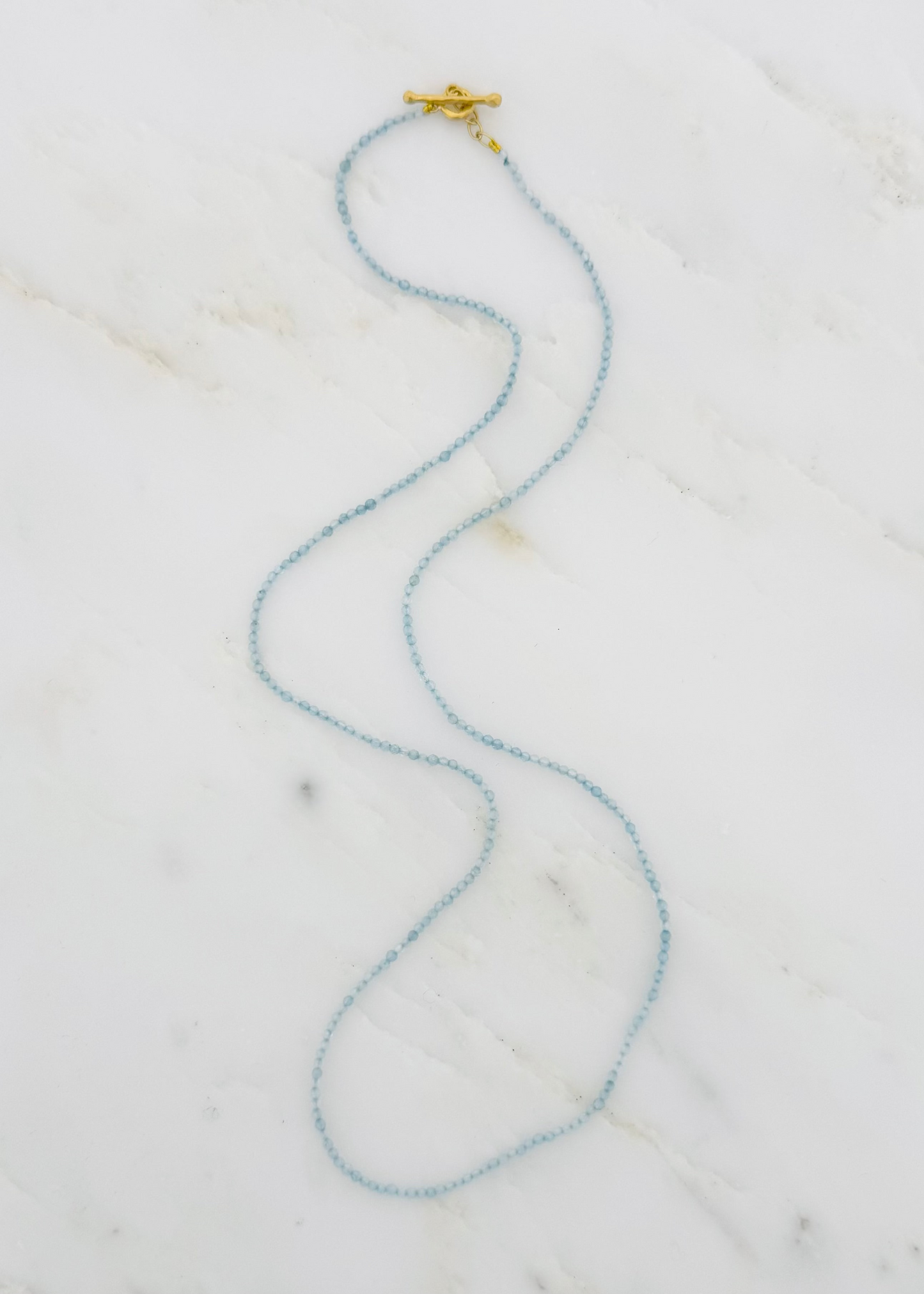 cathy waterman fine jewelry 22k yellow gold Aquamarine Beaded Necklace