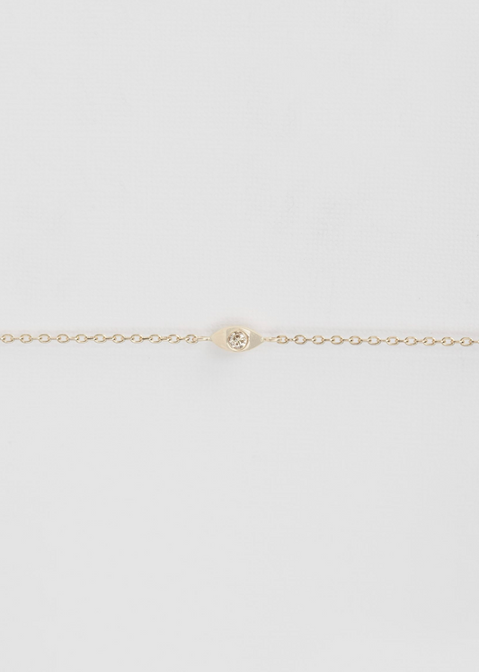 celine daoust fine jewelry 14k yellow gold Diamond Eye Bracelet