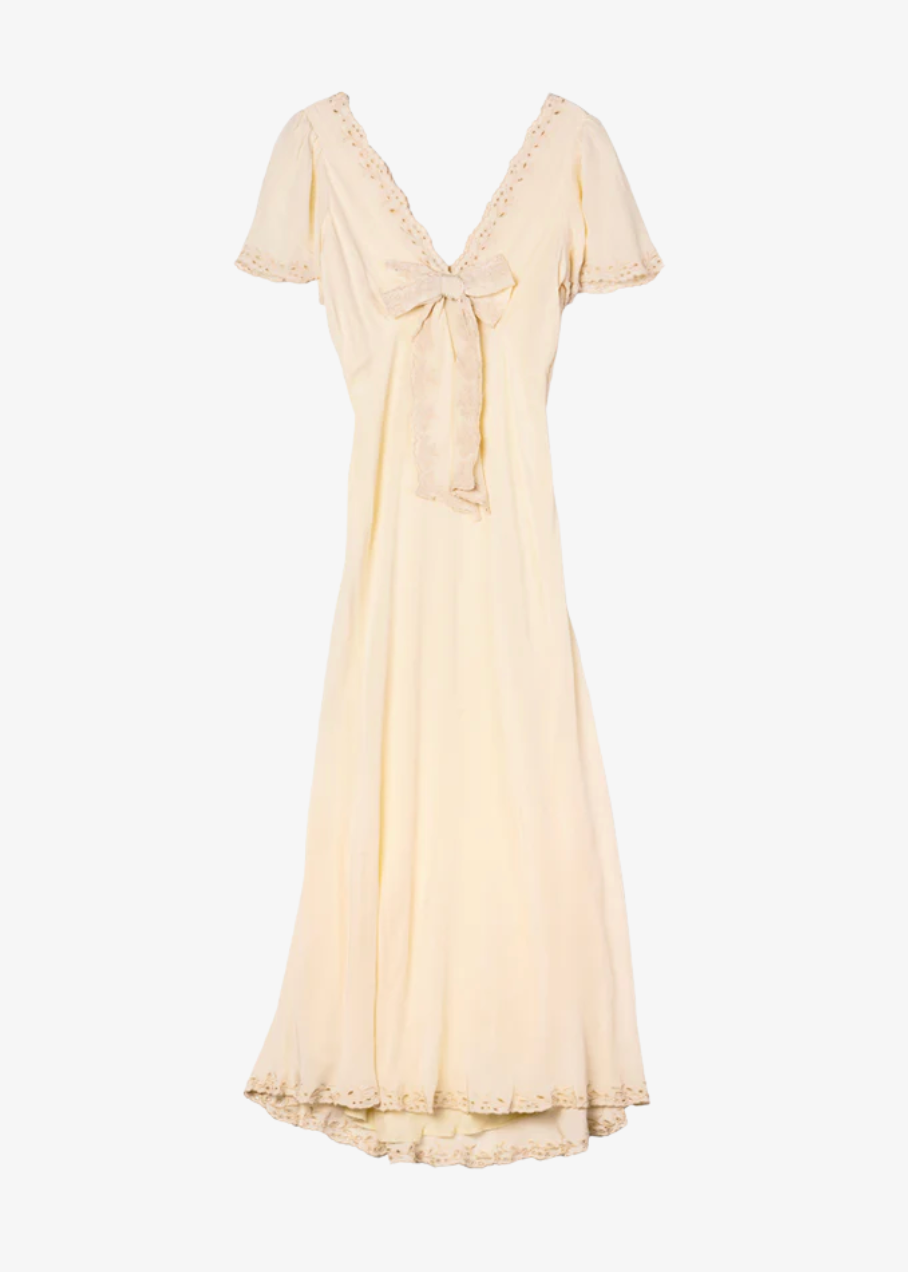 ciao lucia Brunello Ivory Silk Dress