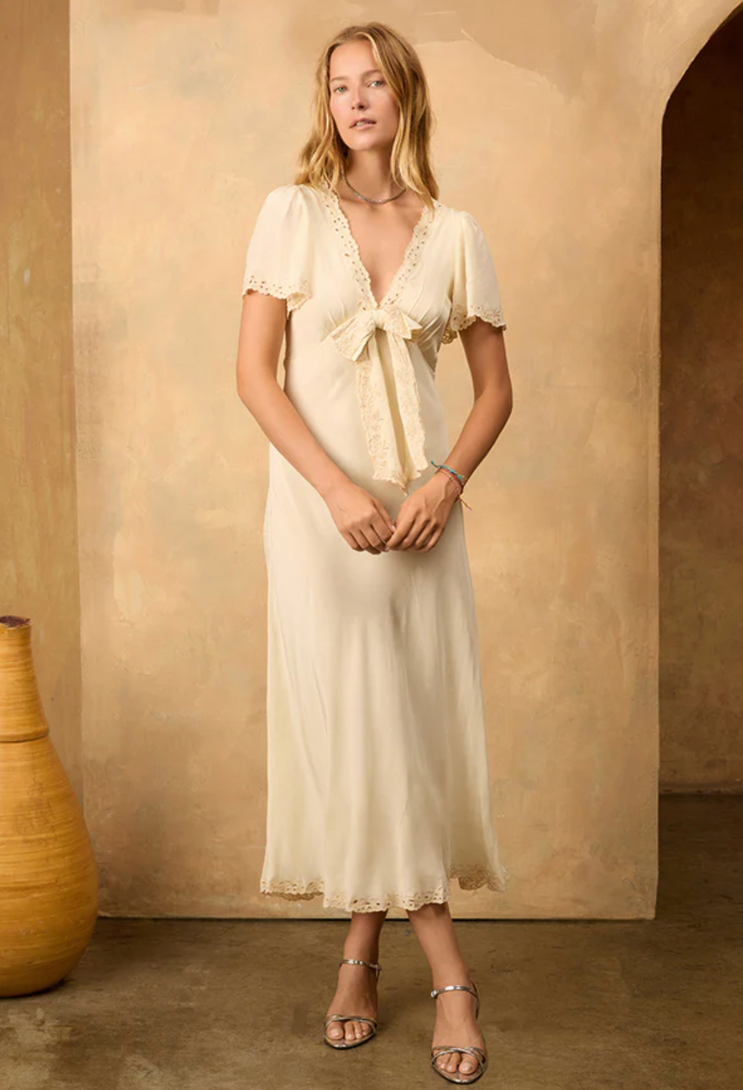 Brunello Ivory Silk Dress – ELI