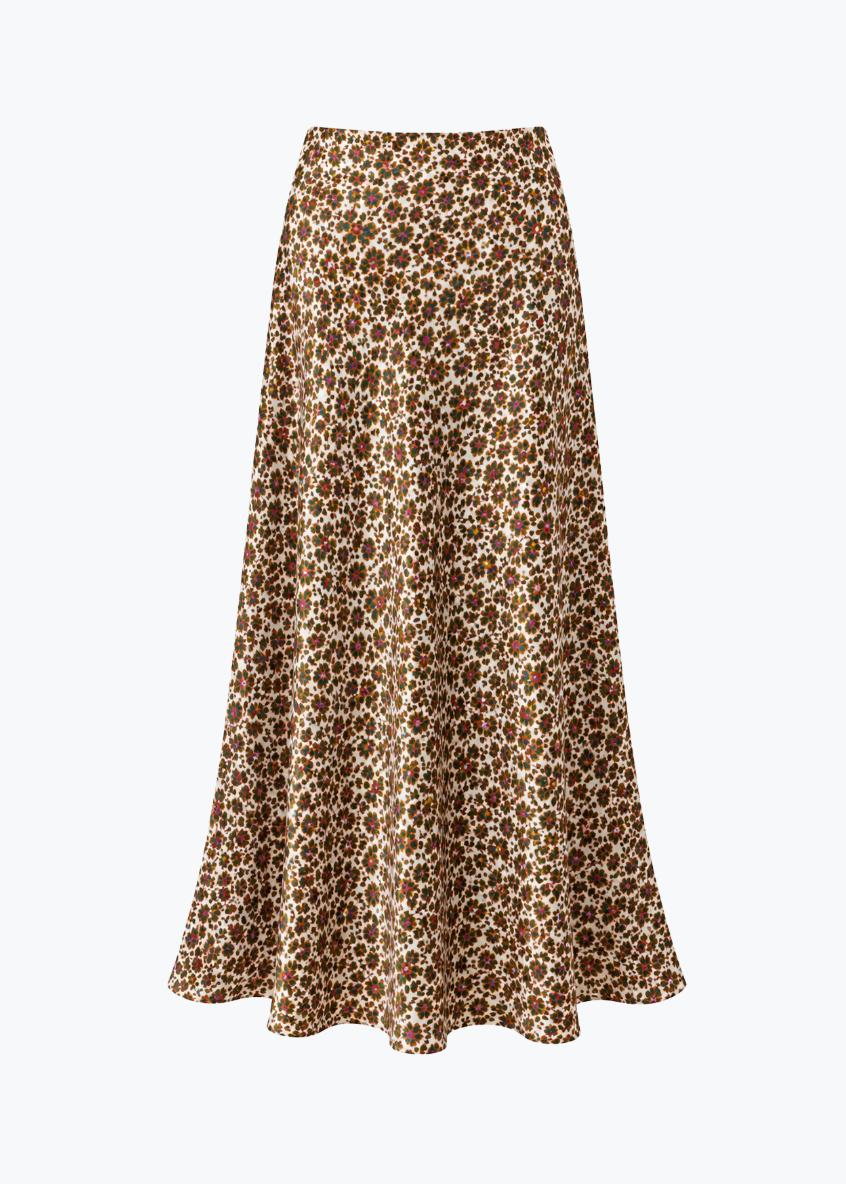 ciao lucia silk Concetta Floral Silk Skirt