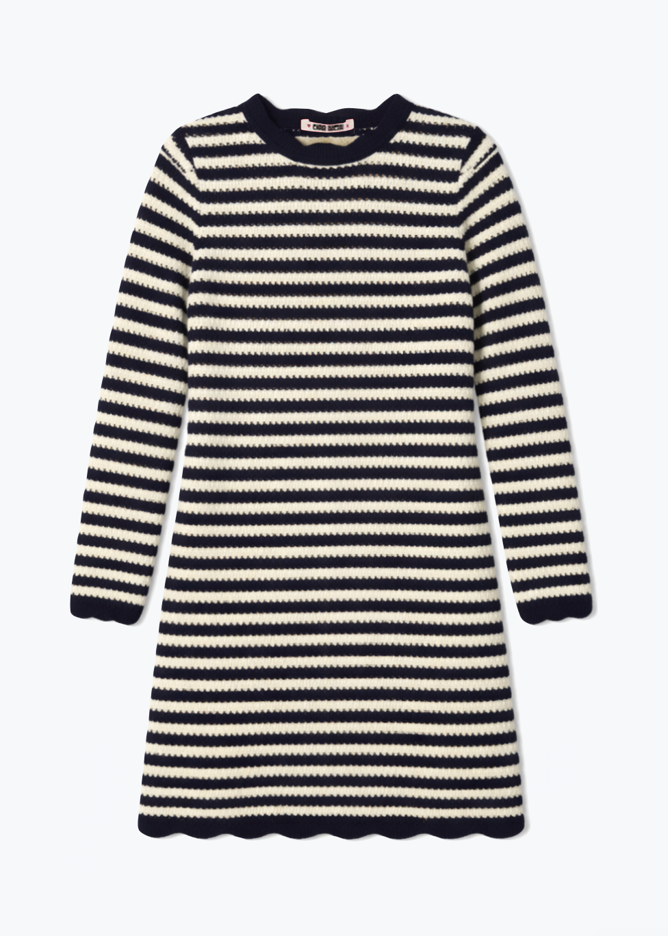 ciao lucia womens Faro Crochet Dress navy stripe