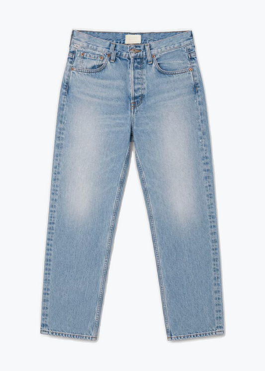 citizens of humanity jennifer meyer womens Blaine High Rise Straight Jeans In Parasol indigo