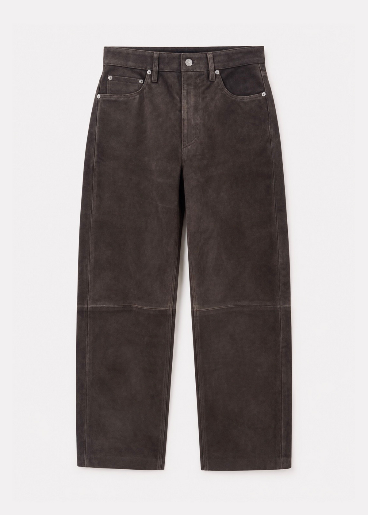 citizens of humanity womens Miro Relaxed Suede Pant In Chocolate