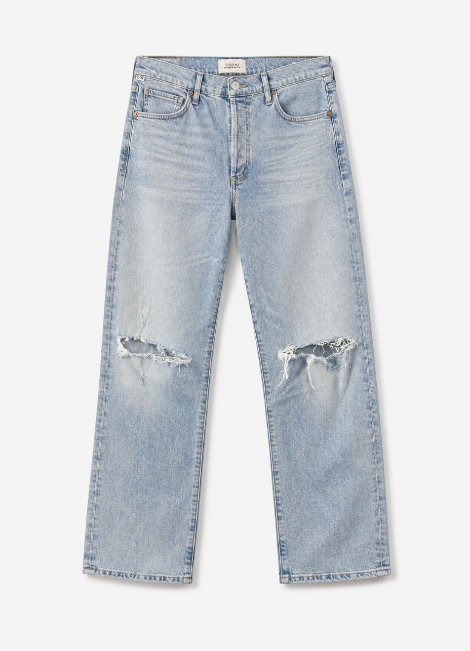 citizens of humanity womens denim Emerson Slim Fit Boyfriend Jeans in Sugarcoat
