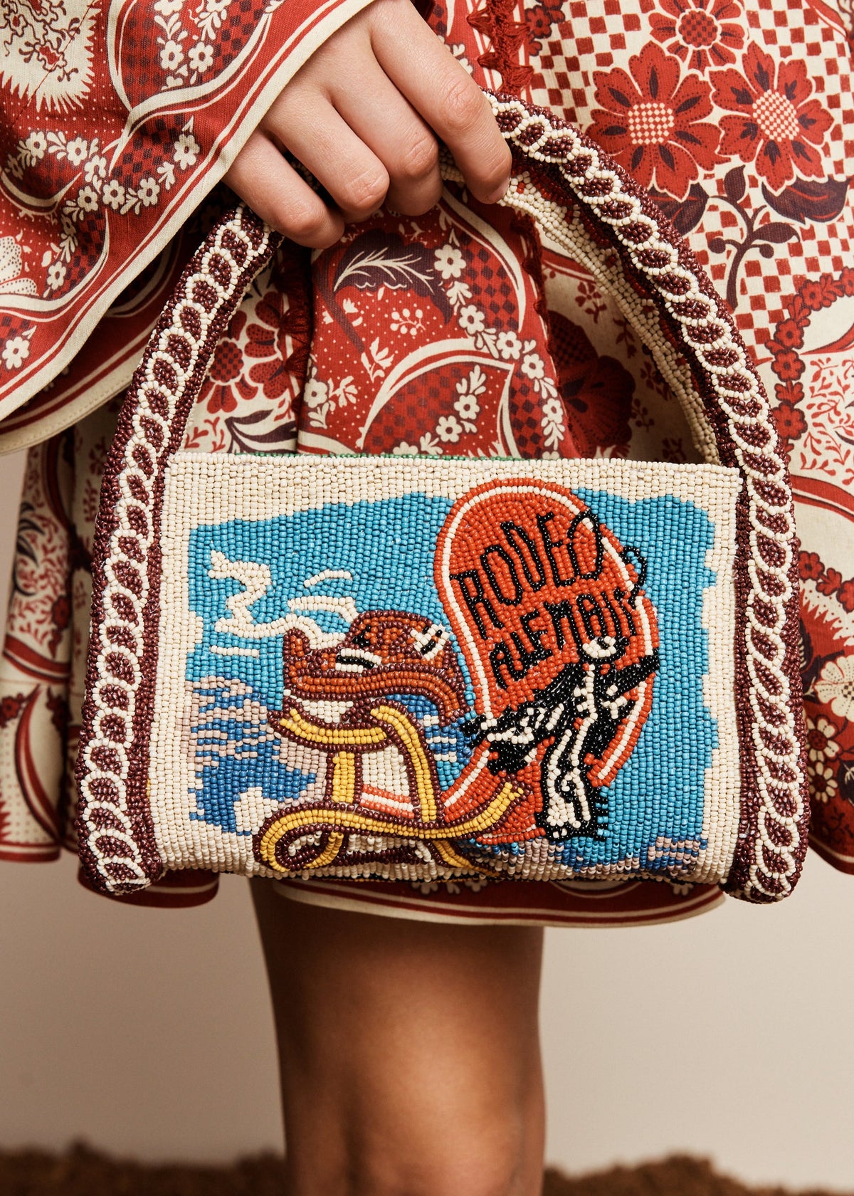 ACE BEADED BARREL BAG