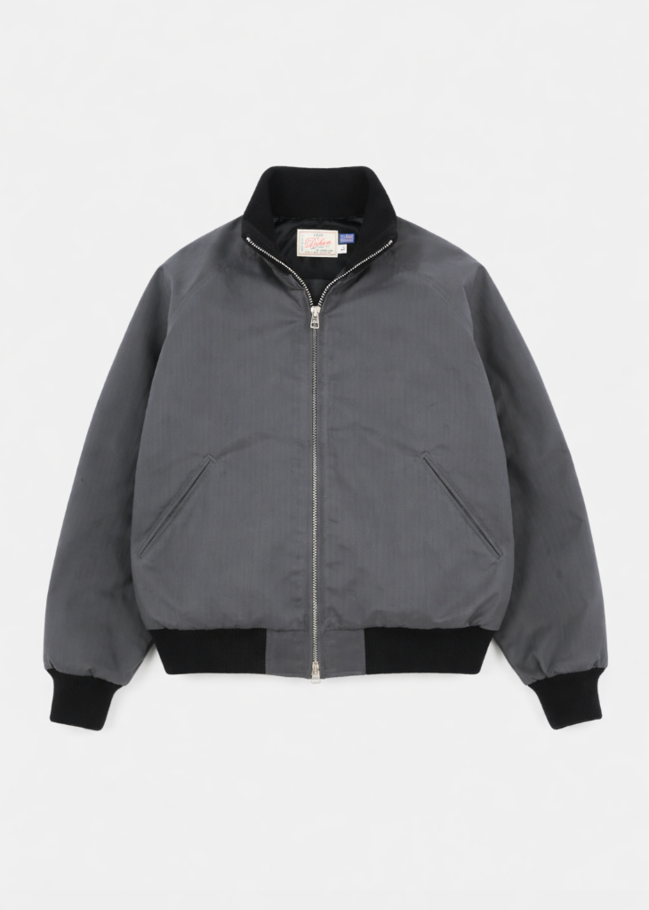 dehen 1920 mens Pilot Jacket Dry Wax Cotton Slate