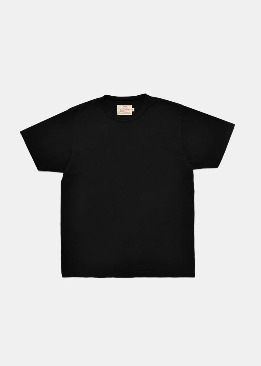 dehen 1920 mens cotton Heavy Duty Tee in Black