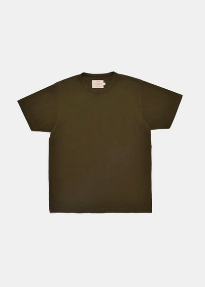 dehen 1920 mens cotton Heavy Duty Tee in Loden
