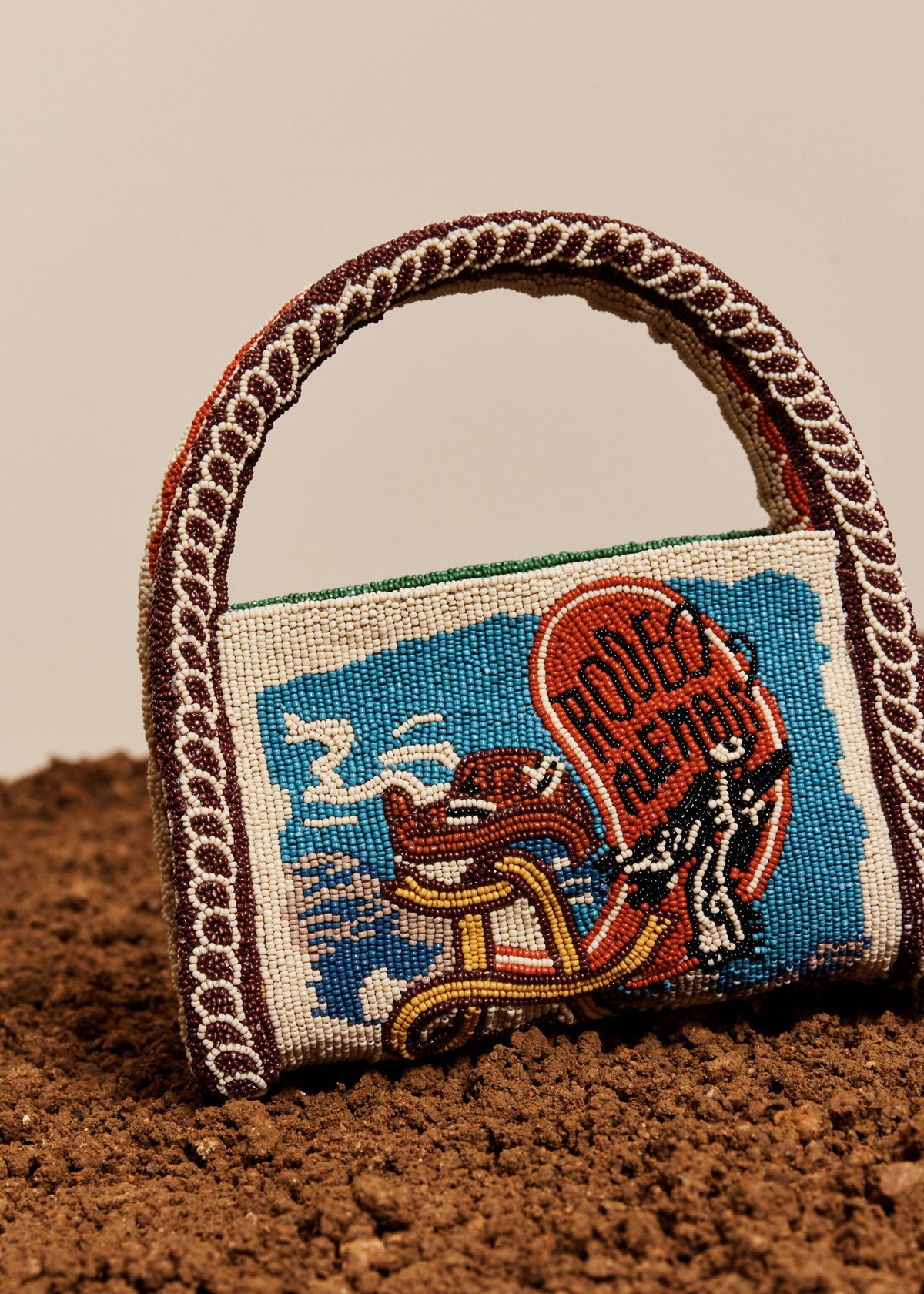 ACE BEADED BARREL BAG
