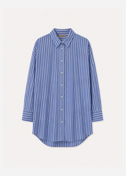 enza costa womens Cotton Poplin Mini Shirt Dress