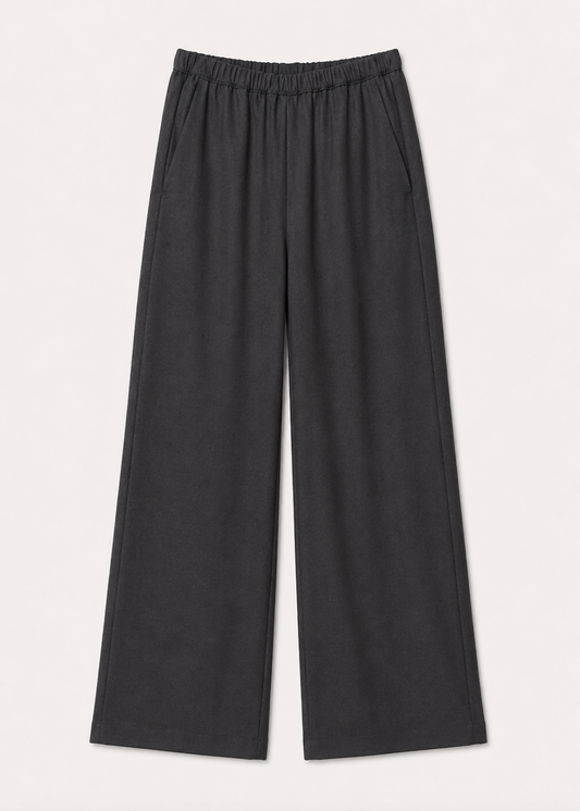 enza costa womens Suiting Everywhere Pant in Dark Charcoal