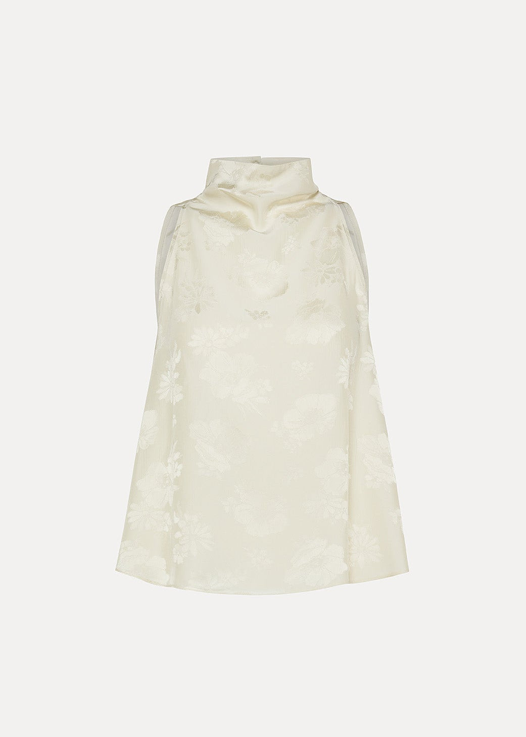 forte forte 14559_mytop Fluid Bouquet Jacquard Bias Top in Beurre