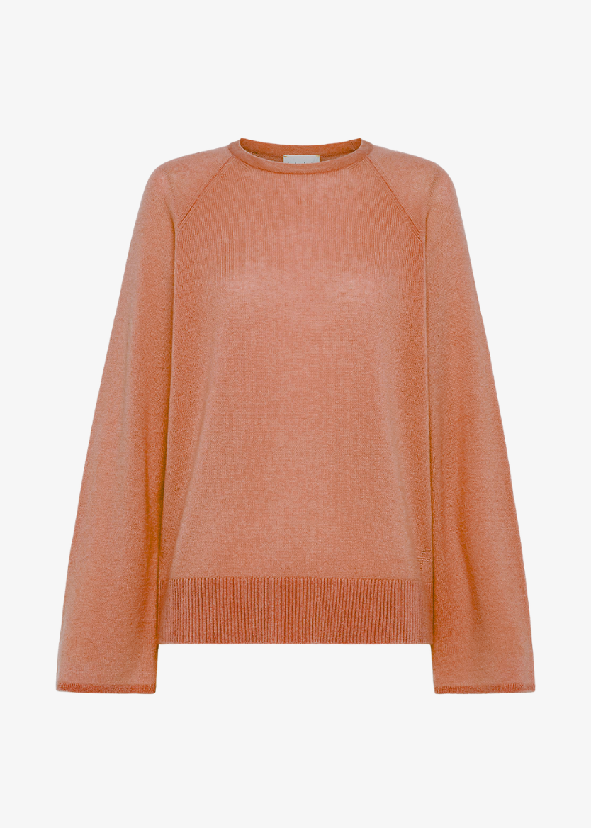 forte forte 14655_myknit Wool Cashmere Gauze Knit Sweater Mousse