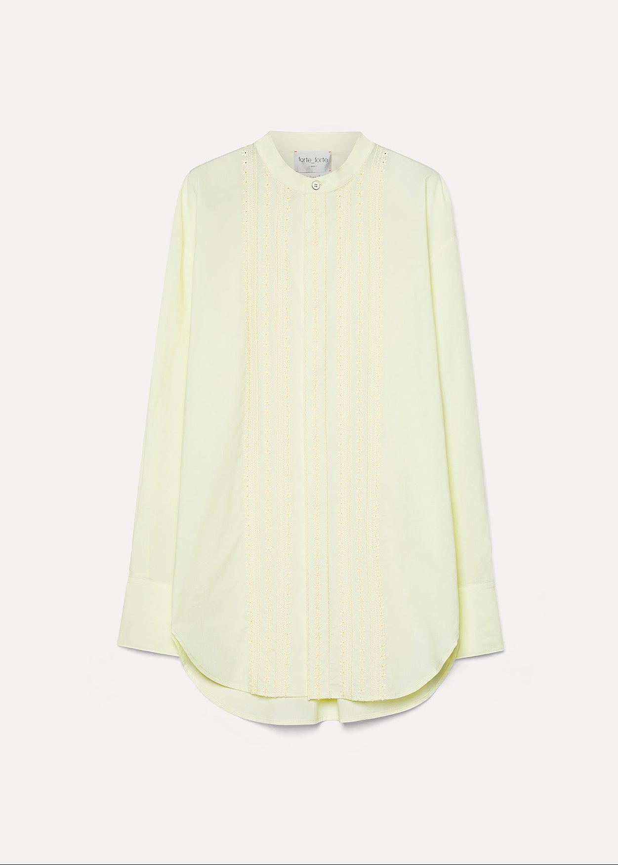 forte forte 14840 Les Fleurs Embroidered Poplin Shirt