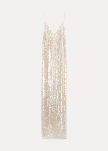forte forte 14893 Liquid Sequins Slip Dress