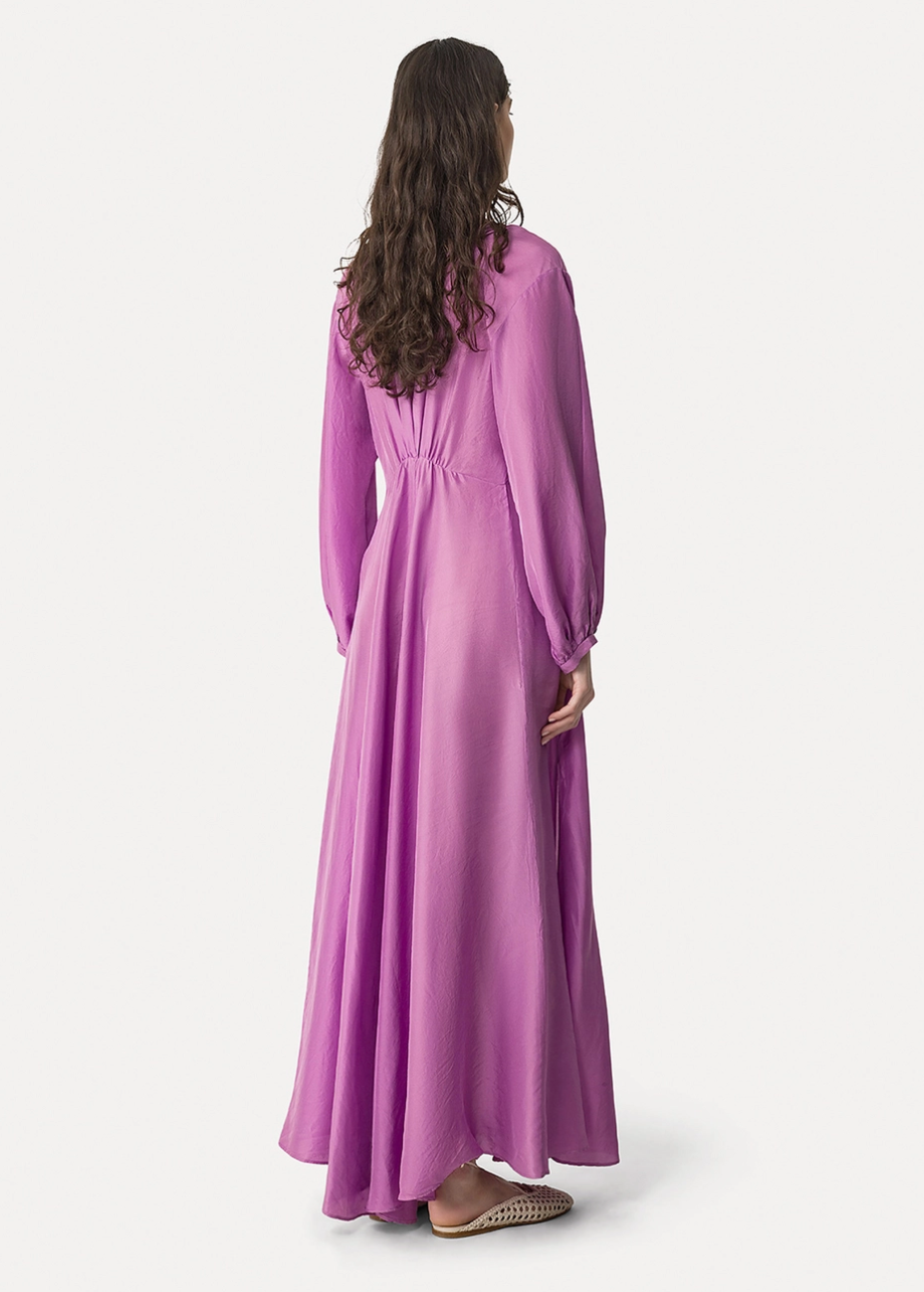 person wearing forte forte Habotai Silk Dress 14863