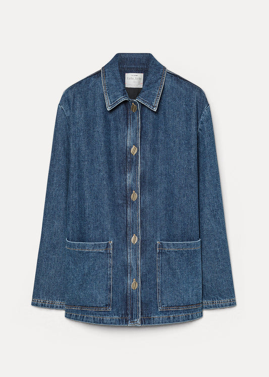 forte forte womens Cavalry Denim Workwear Jacket