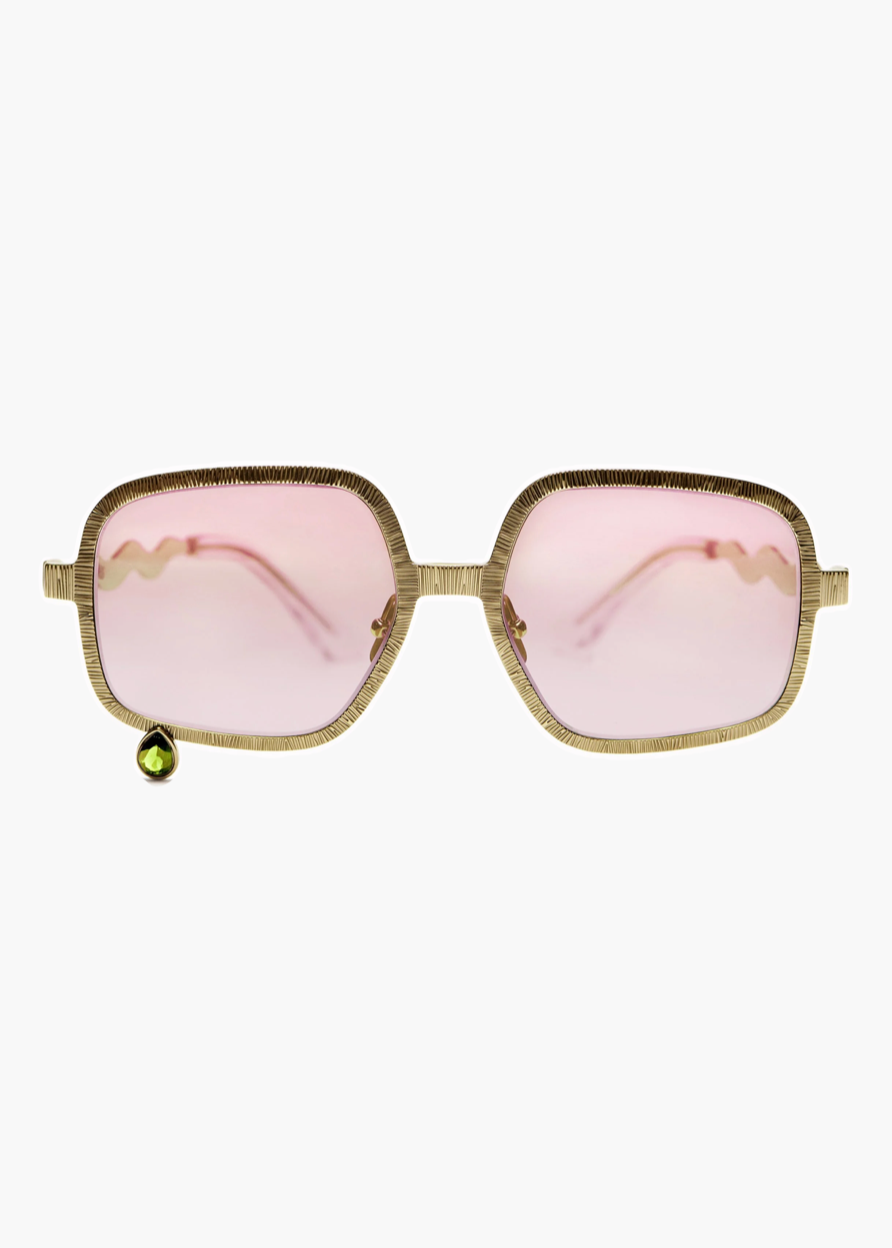 francis de lara Pentagon Aviators with Emerald