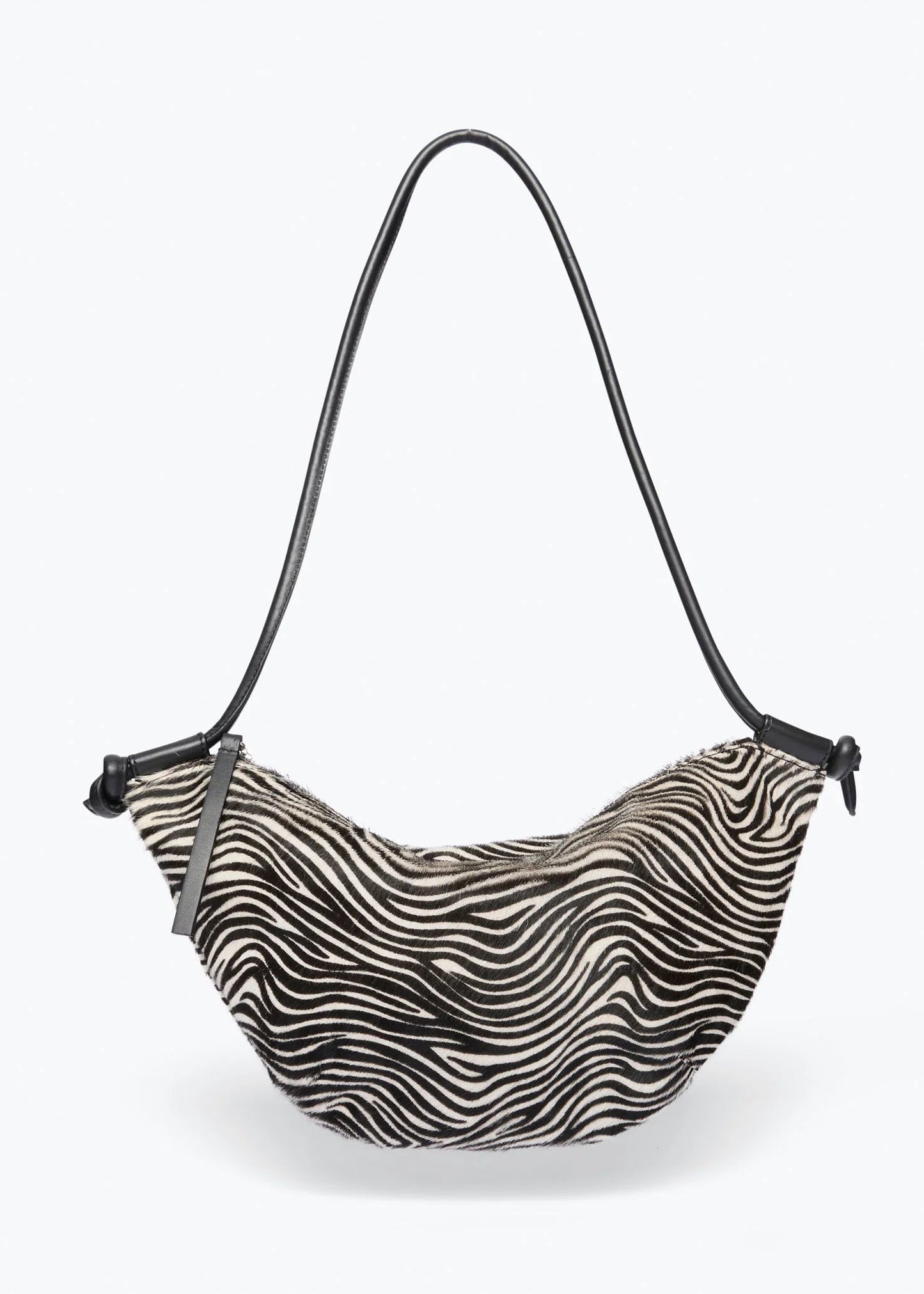 freda salvador womens Elodie Crescent Bag in Zebra haircalf