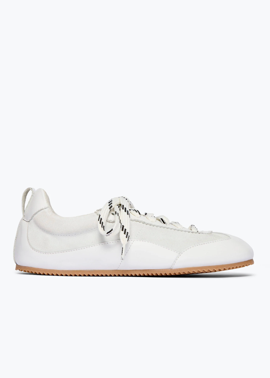 freda salvador womens Minnie Ballet Sneakers in milk calf combo
