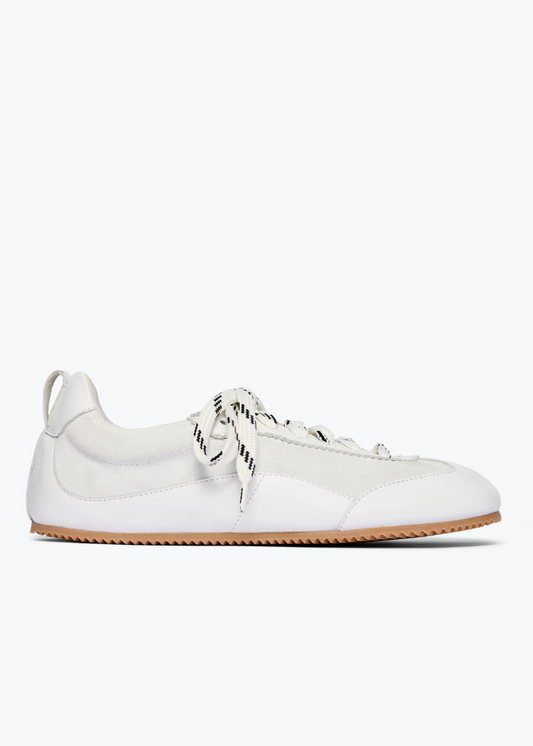 freda salvador womens Minnie Ballet Sneakers in milk calf combo