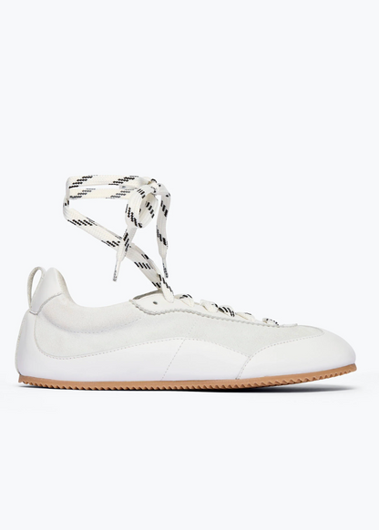 freda salvador womens Minnie Ballet Sneakers in milk calf combo