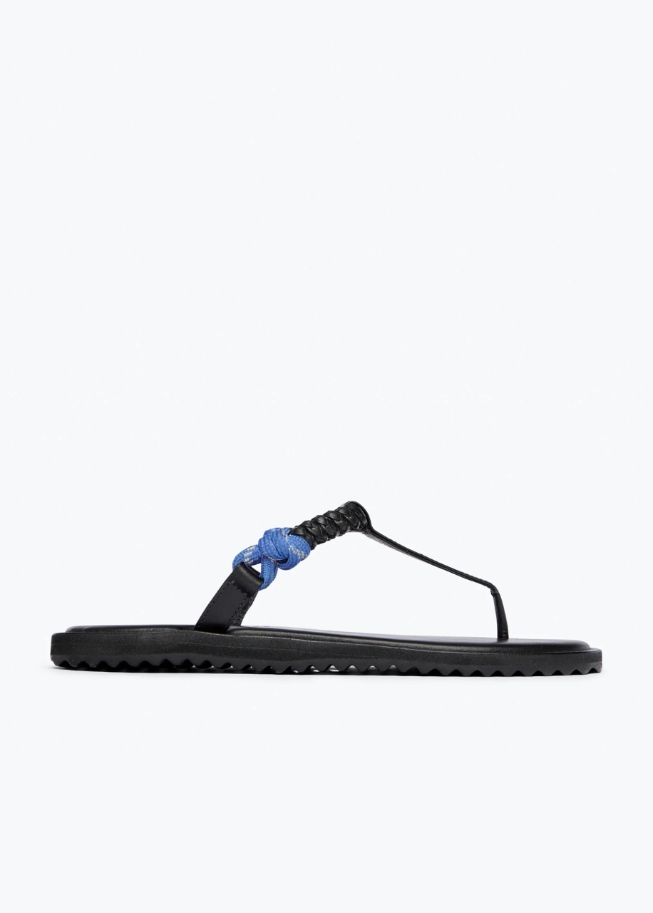freda salvador womens Selah Rope Thong Sandal in Cobalt