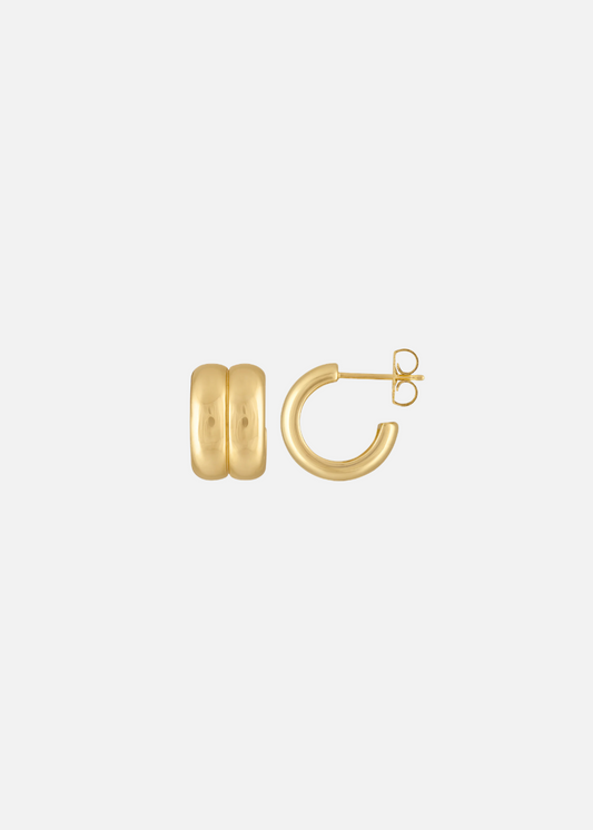 jade ruzzo fine jewelry 18k yellow gold Anna Huggies