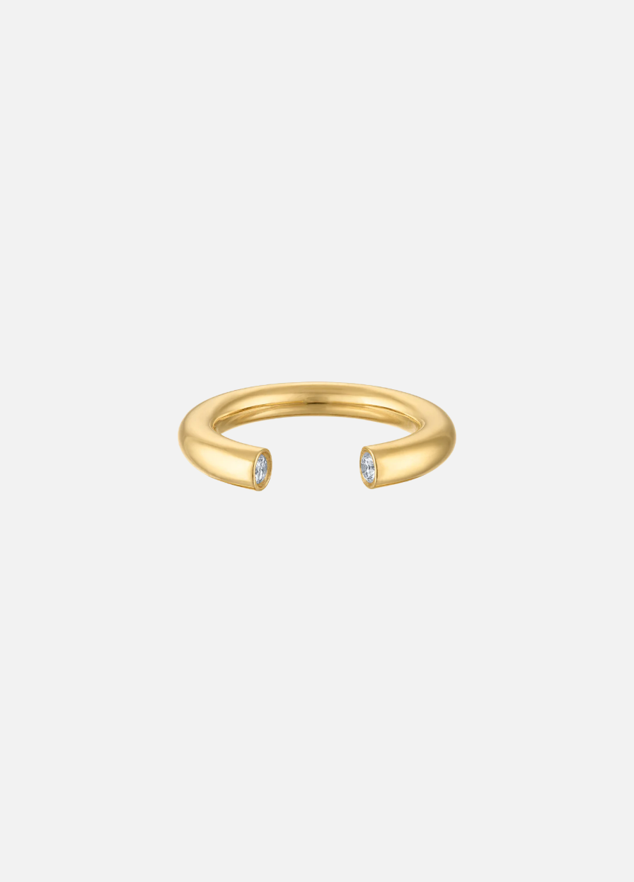 jade ruzzo fine jewelry 18k yellow gold Diamond Atha Ring
