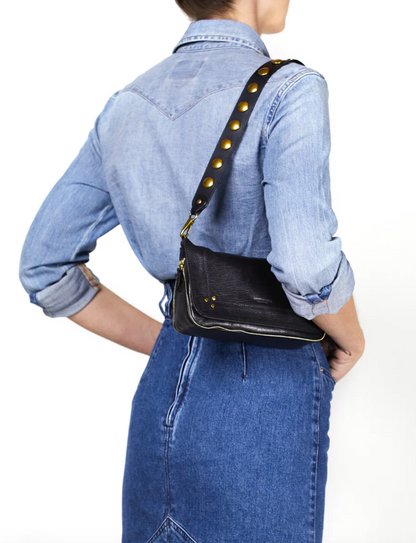 jerome dreyfuss Anse Festival Strap in Noir Brass