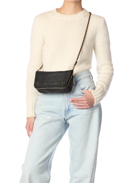 person carrying jerome dreyfuss Bobi S in Noir Goatskin