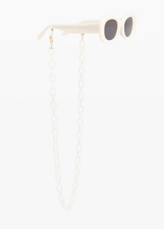 jimmy fairly paris The Dana Sunglasses Chain in Ivory