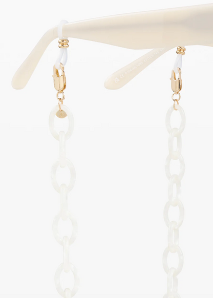 jimmy fairly paris The Dana Sunglasses Chain in Ivory