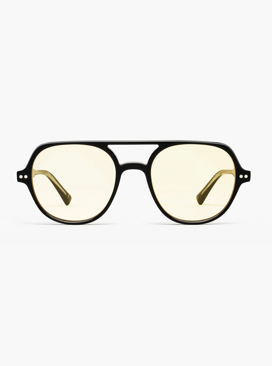 jimmy fairly paris unisex sunglasses The Lars in Black yellow lens