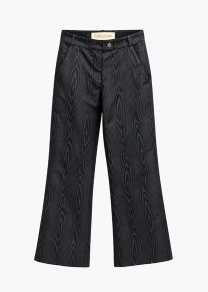 la prestic ouiston Patronne Pants in Moire Noir