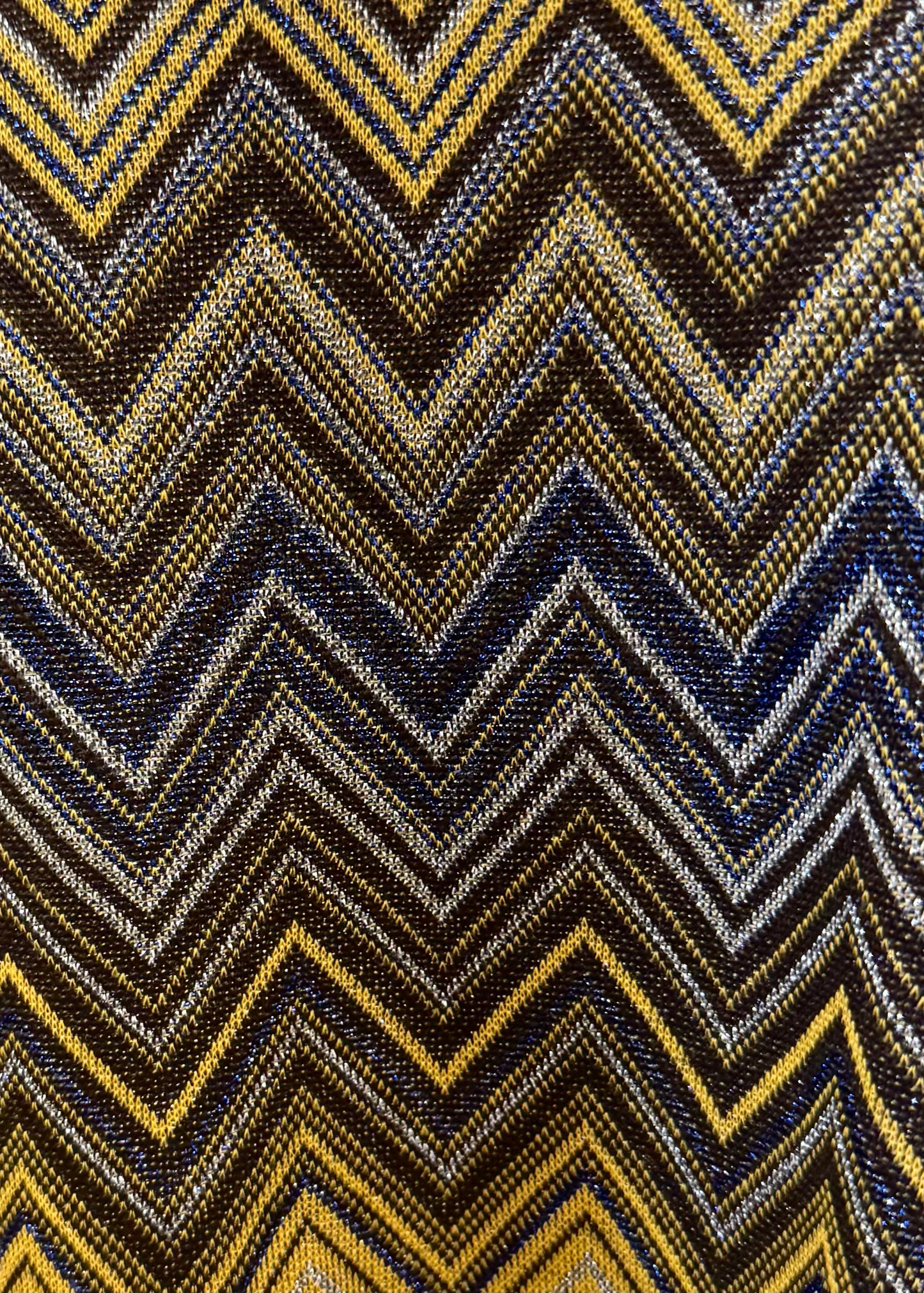 la prestic ouiston Sous Pull lurex Chevron Mock Neck