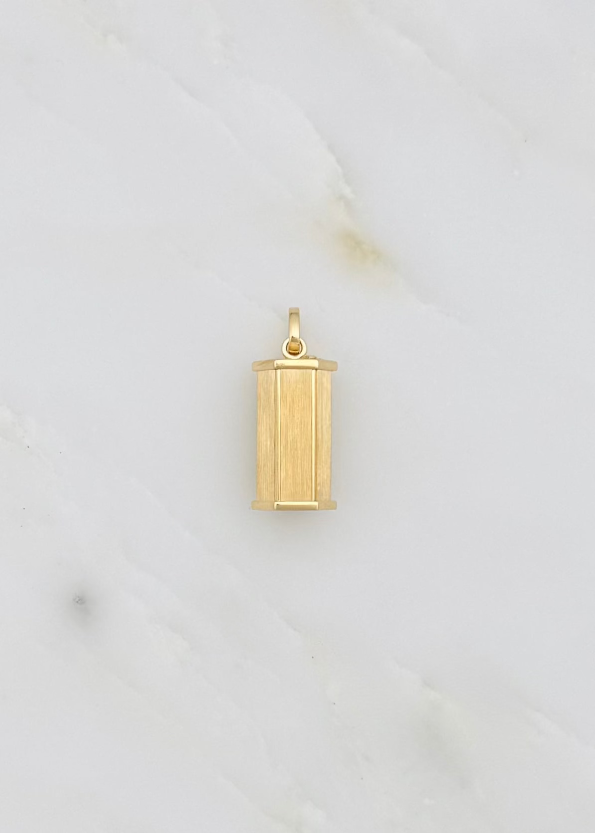 marie lichtenberg fine jewelry 18k yellow gold Baby Weight Pendant