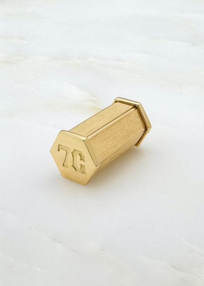 marie lichtenberg fine jewelry 18k yellow gold Baby Weight Pendant