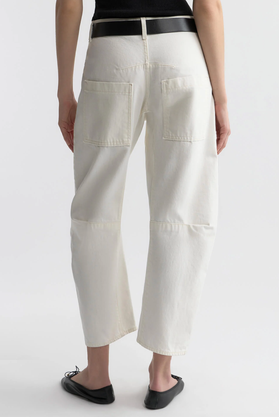 person wearing nili lotan Shon Jean in Cream