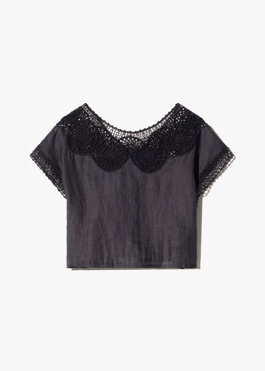 nili lotan womens Caila Top in black