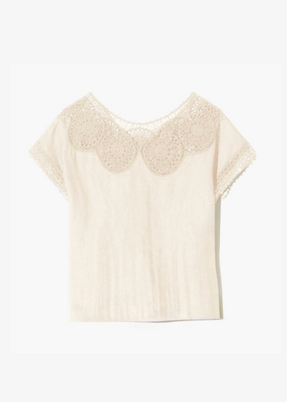 nili lotan womens Caila Top in ivory