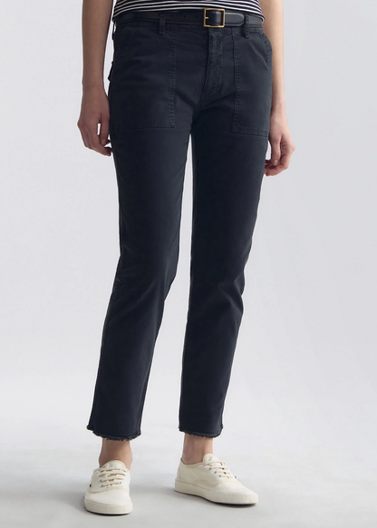 person wearing nili lotan womens Jenna Pant in Carbon