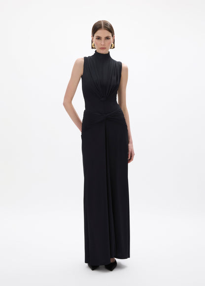 person wearing person wearing rachel gilbert viscose Rico Skirt in Black