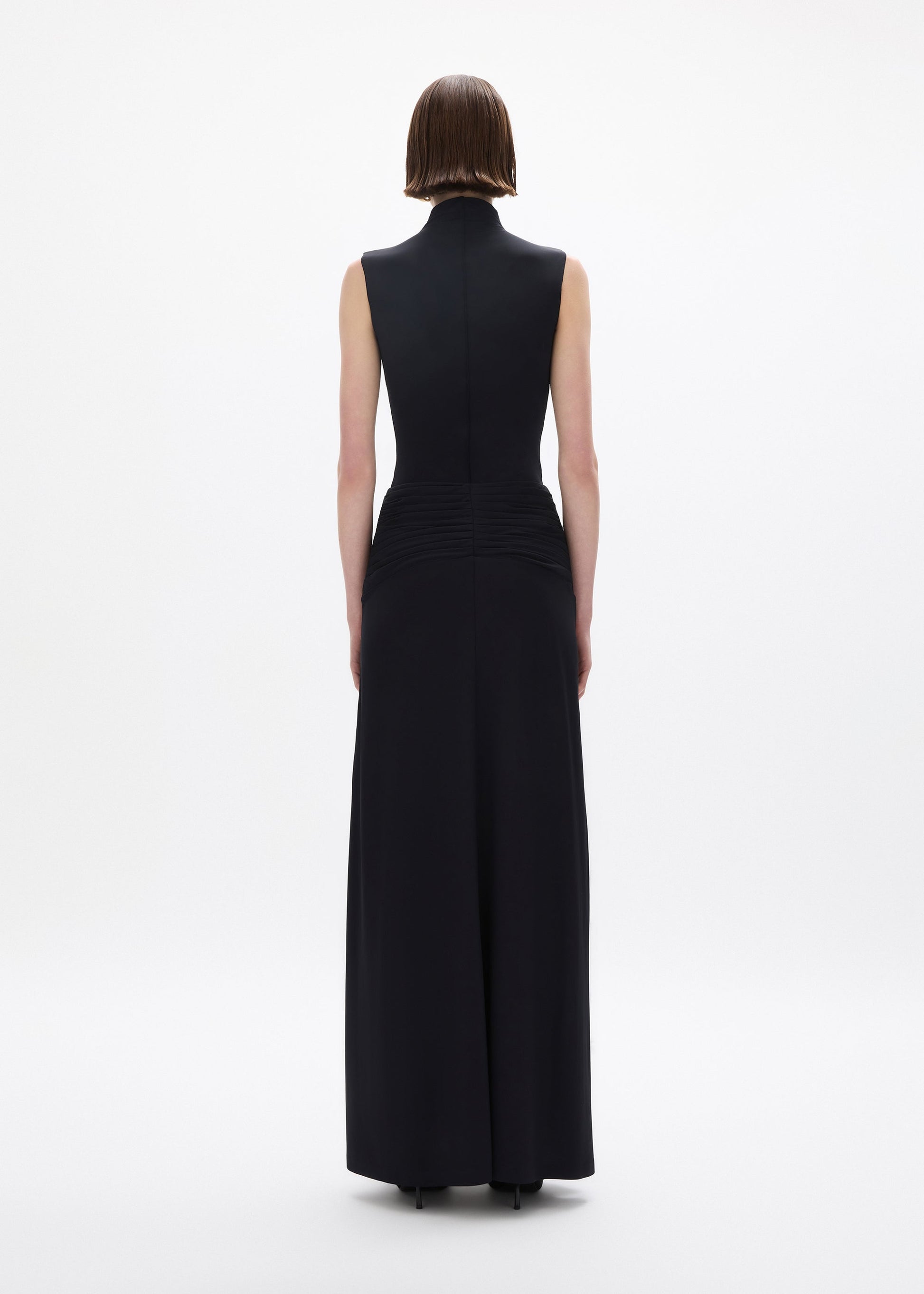 person wearing person wearing rachel gilbert viscose Rico Skirt in Black